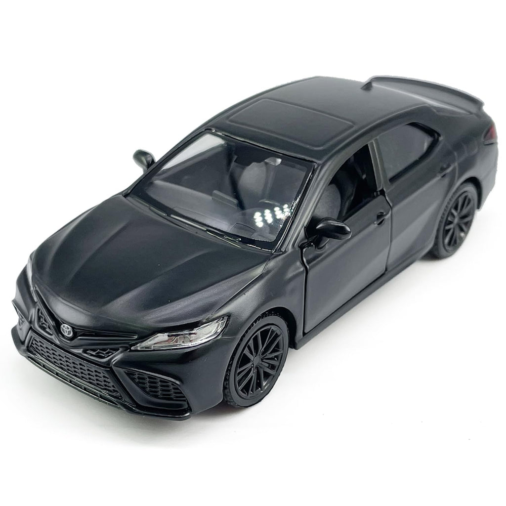 Metanyl 1/36 Scale Camry XSE 2022 Diecast Car – Matt Black, Pull Back, Opening Doors