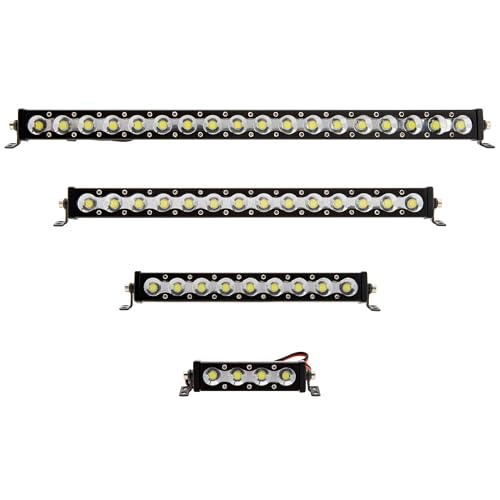 MEUS RACING 45mm LED Roof Light Bar for 1/10 RC Crawlers | 4 Beads, Aluminium Body, for SCX10 TRX4 Redcat Gen8