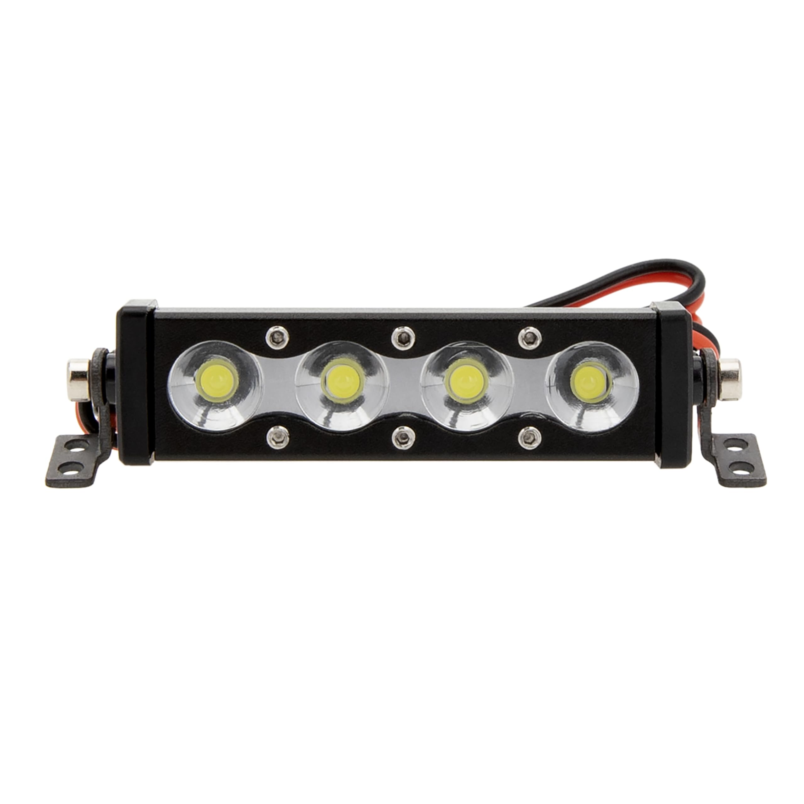 MEUS RACING 45mm LED Roof Light Bar for 1/10 RC Crawlers | 4 Beads, Aluminium Body, for SCX10 TRX4 Redcat Gen8