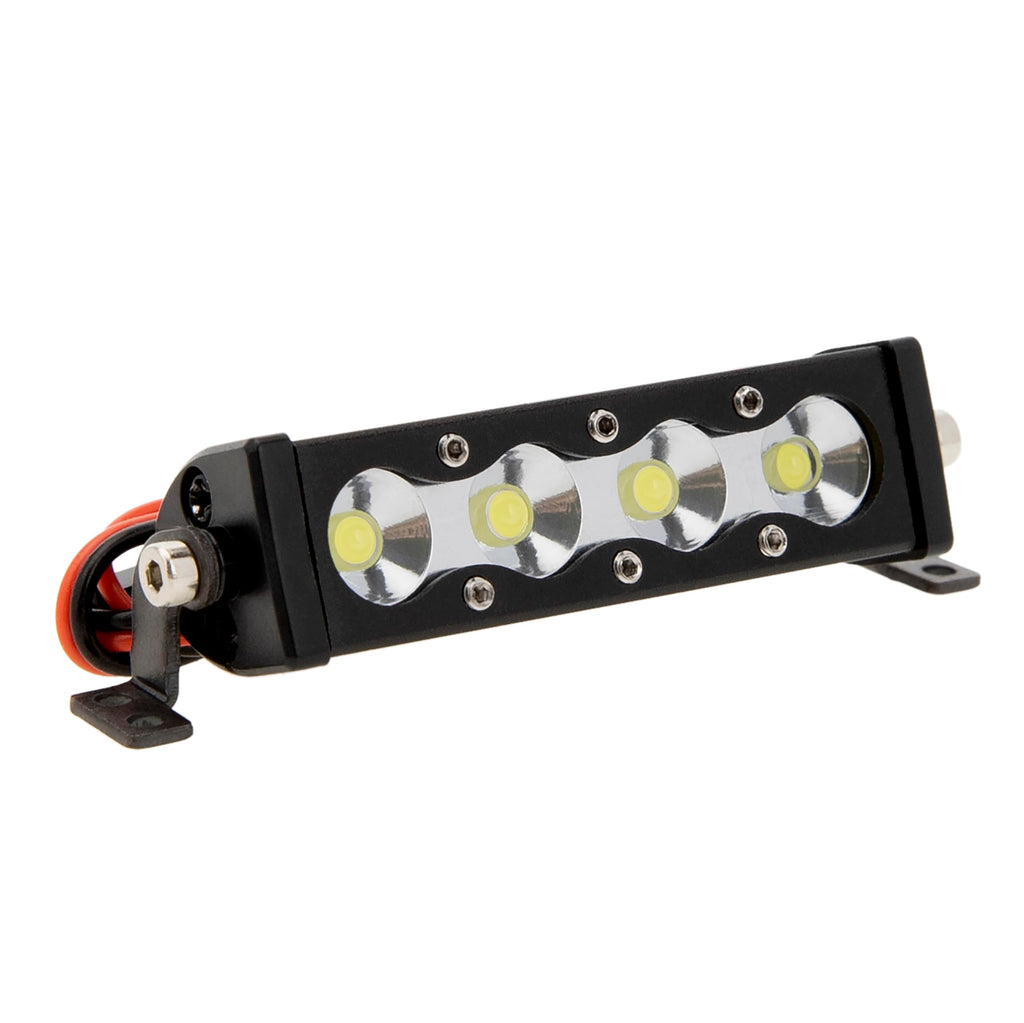 MEUS RACING 45mm LED Roof Light Bar for 1/10 RC Crawlers | 4 Beads, Aluminium Body, for SCX10 TRX4 Redcat Gen8