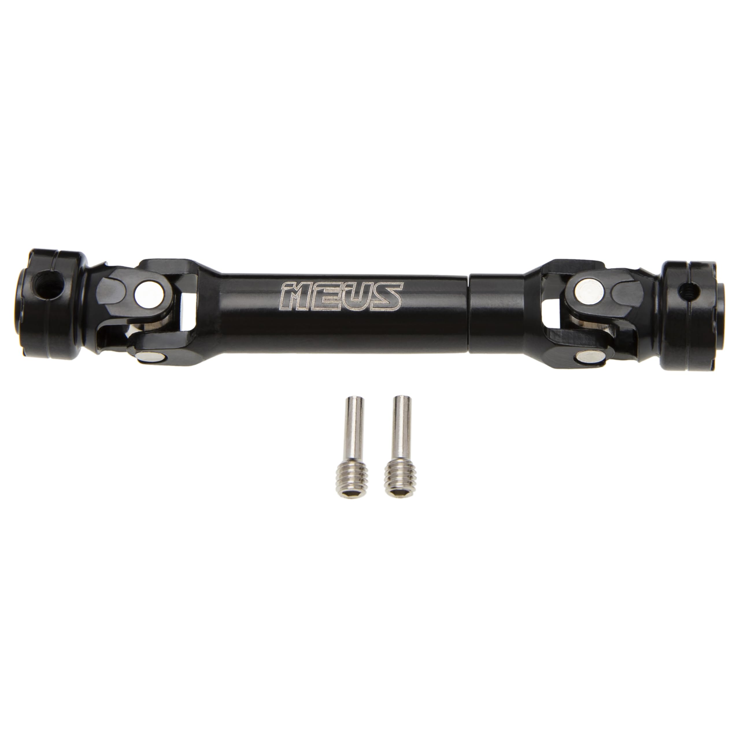 MEUS RACING 75mm Steel Driveshafts for 1/10 RC Crawlers (SCX10, Capra, D90, Gen8) – E-Shape Buckle, Universal Joint