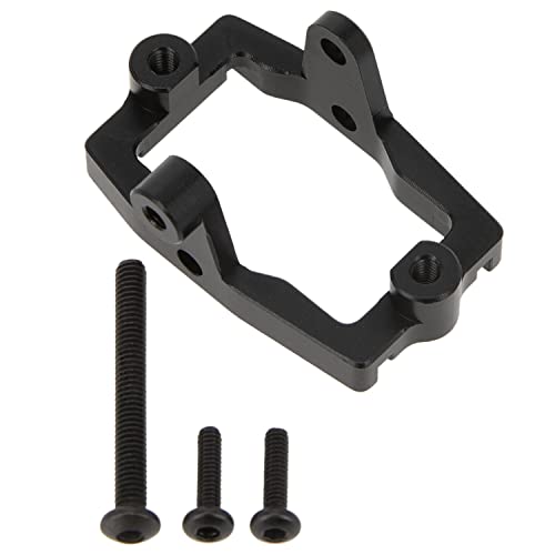 MEUS RACING Aluminum Servo Mount for TRX4M 1/18 RC Crawler – Black CNC Upgrade for Stock Frame