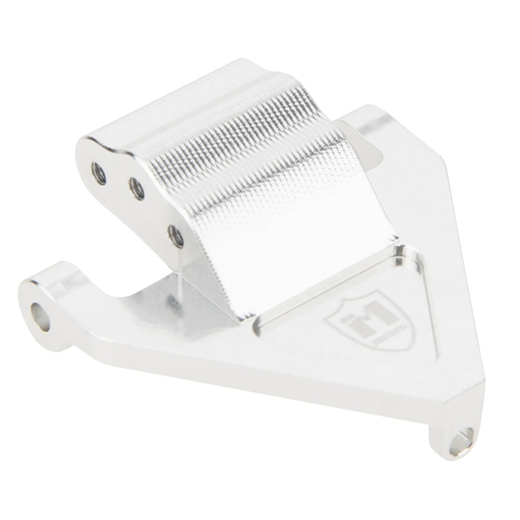 MEUS RACING Ascent 32 Servo Mount & Rear Link Riser - Silver Aluminum Upgrade for Redcat Ascent-32 1/32 RC Crawler