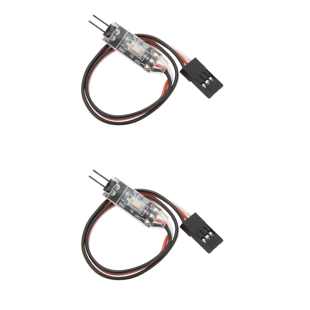 MEUS RACING AUX RC Light Remote Controller Switch – 3 Modes for RC Cars, Boats, Drones (2-Pack)