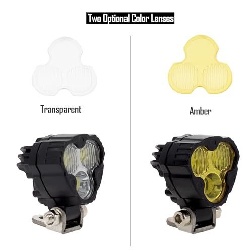 MEUS RACING LED Light Kit for 1/18 1/24 RC Crawlers – 2 Spotlights with Remote Control