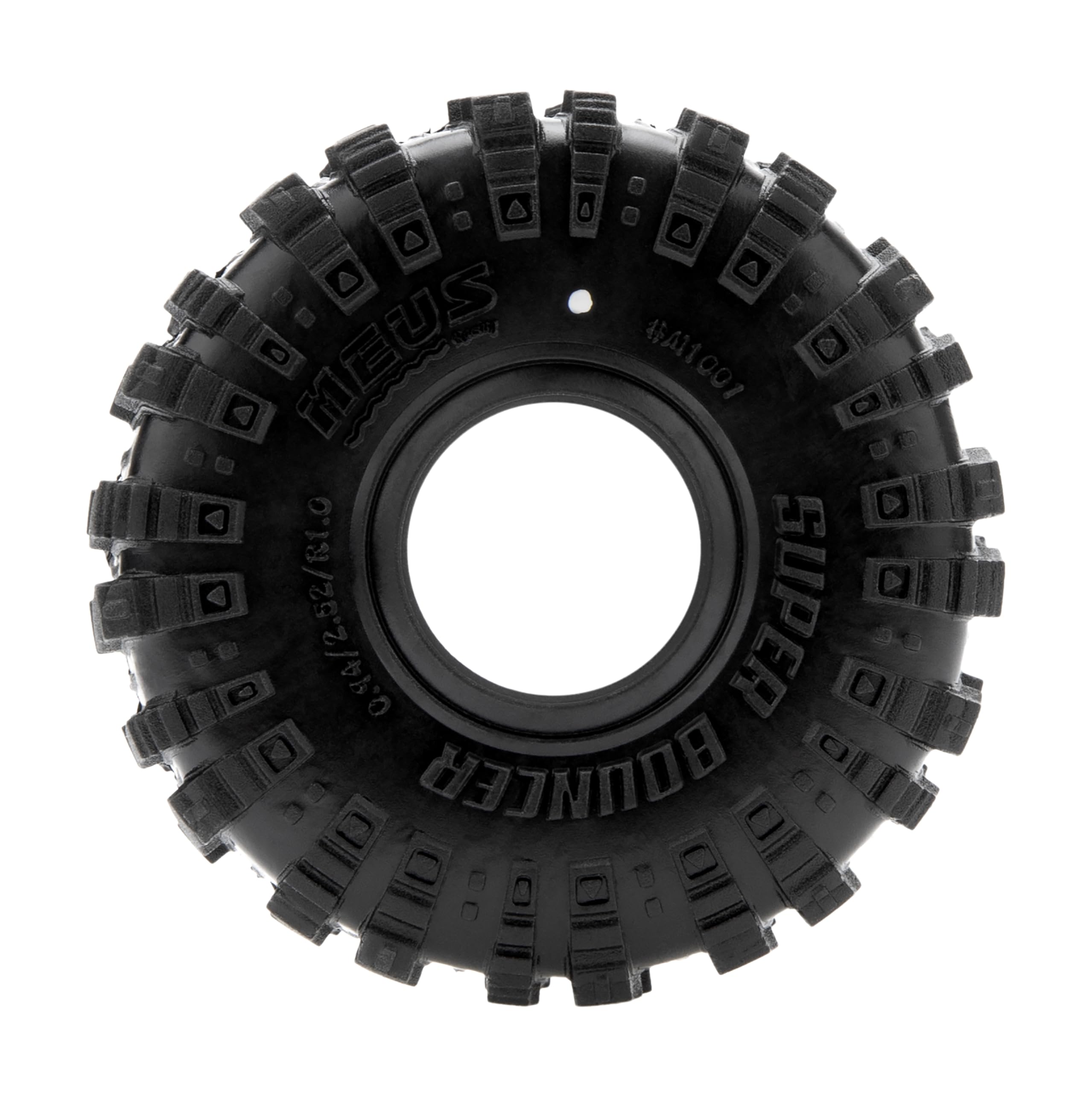 MEUS RACING MS6 Super Bouncer 1.0 Crawler Tires - Fits TRX4M, SCX24, FCX24, AX24 (0.94x2.52in)