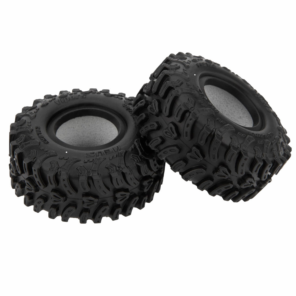 MEUS RACING MS6 Vipers 0.7 Crawler Tires for Axial SCX30 & Redcat Ascent-32 – Super Soft White-Dot Compound Mud Terrain