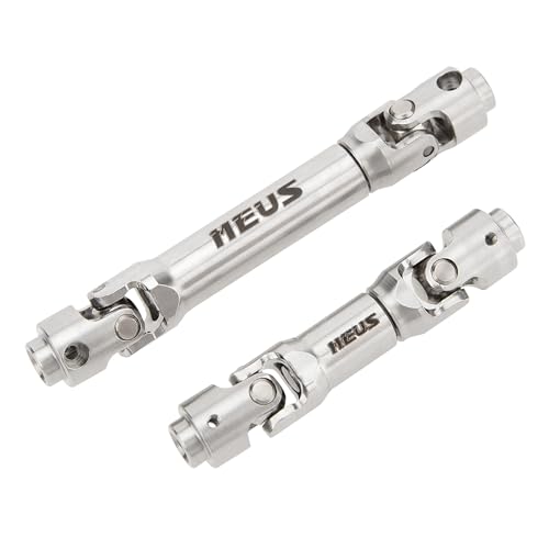MEUS RACING SCX30 Adjustable Driveshaft Set for 1/30 Axial SCX30 RC Crawler (Silver)