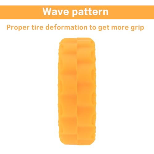 MEUS RACING Soft Silicone Rubber Inserts for 1.0 Tires (56-58mm) - Orange Soft Compound