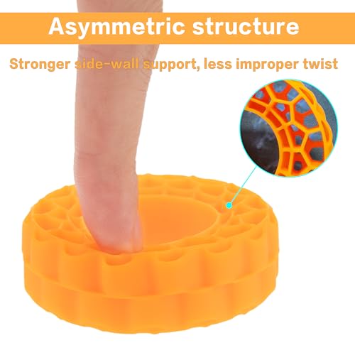 MEUS RACING Soft Silicone Rubber Inserts for 1.0 Tires (56-58mm) - Orange Soft Compound