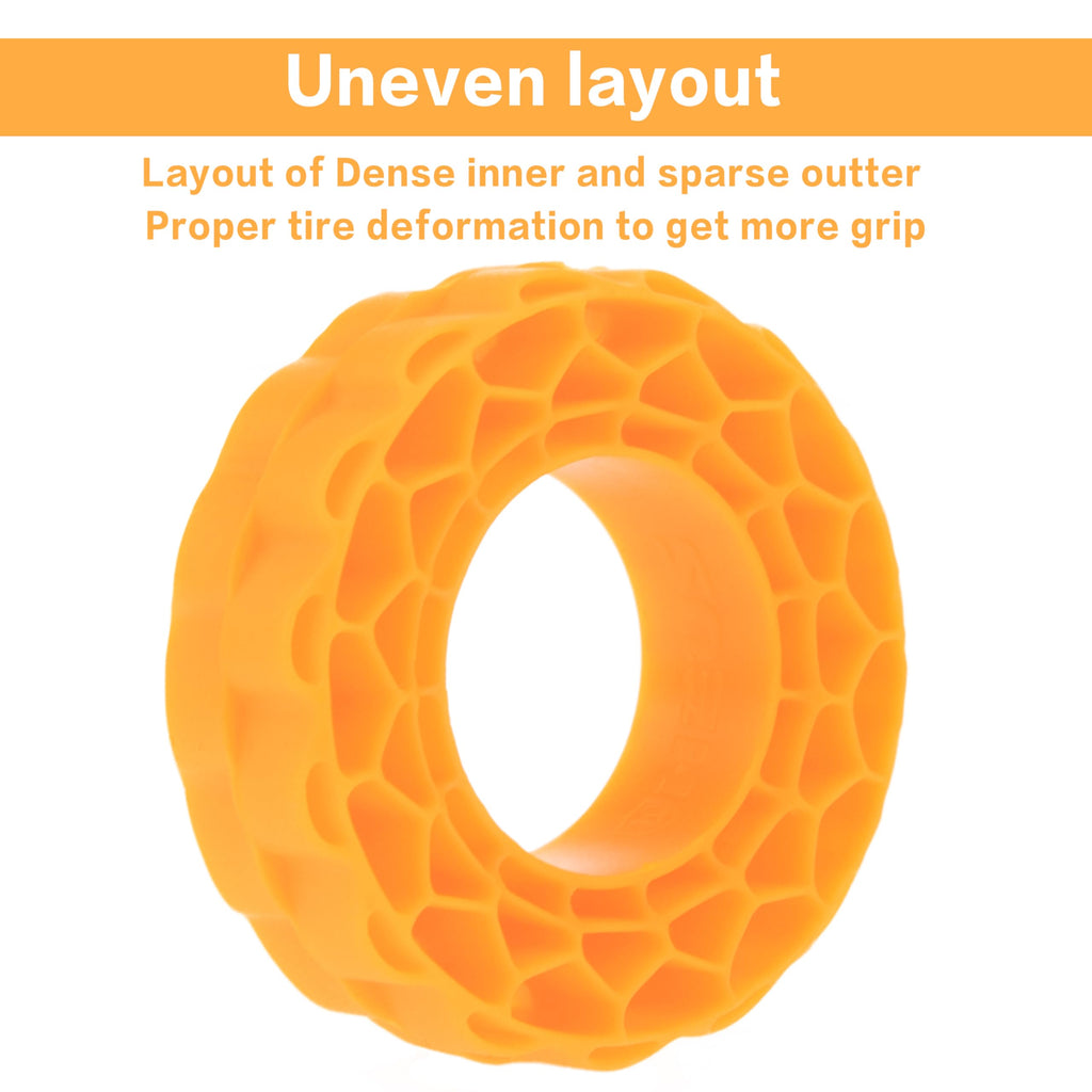 MEUS RACING Soft Silicone Rubber Inserts for 1.0 Tires (56-58mm) - Orange Soft Compound