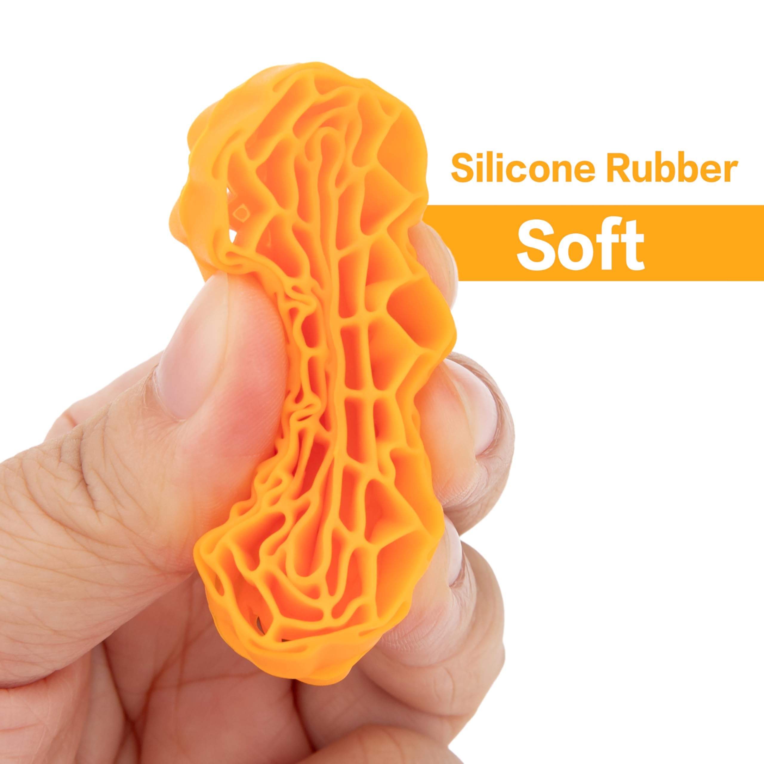MEUS RACING Soft Silicone Rubber Inserts for 1.0 Tires (56-58mm) - Orange Soft Compound
