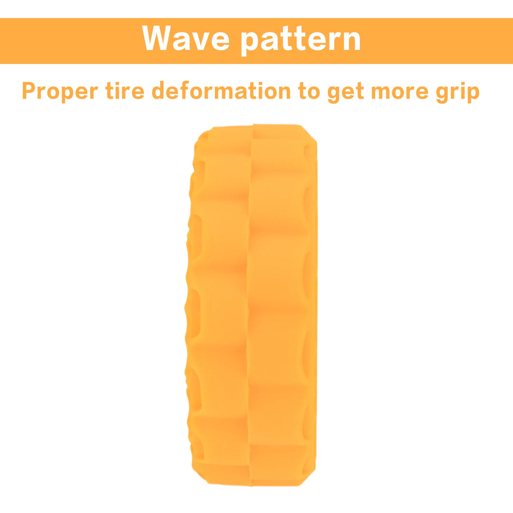 MEUS RACING Soft Silicone Tire Inserts for 1.3" RC Crawler Tires (Orange, 68-72mm)