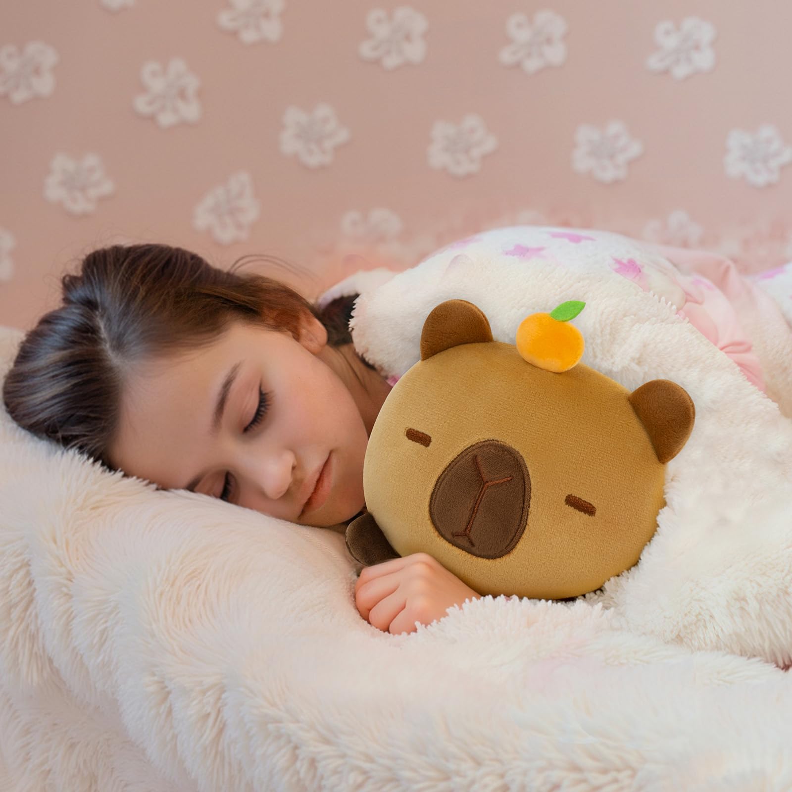Mewaii 8-Inch Capybara Plush Pillow – Soft Kawaii Stuffed Animal Toy