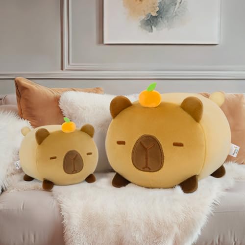 Mewaii 8-Inch Capybara Plush Pillow – Soft Kawaii Stuffed Animal Toy