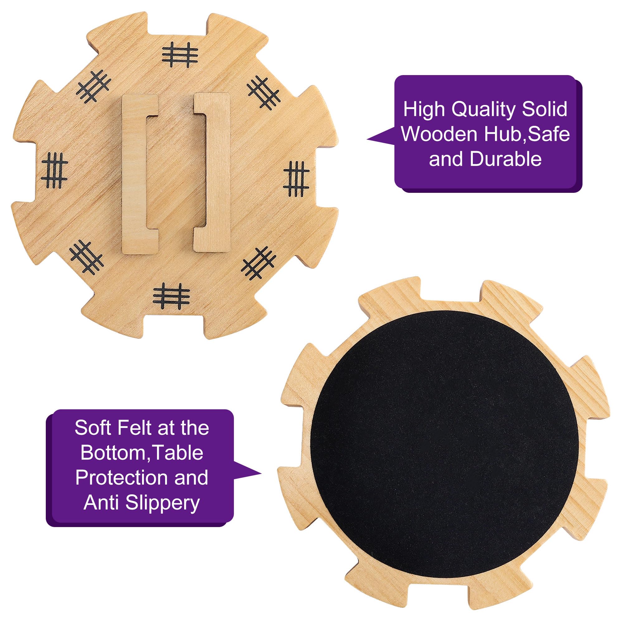 Mexican Train Dominoes Accessories Set – Wooden Hub, Metal Markers & Score Pads for 2-8 Players