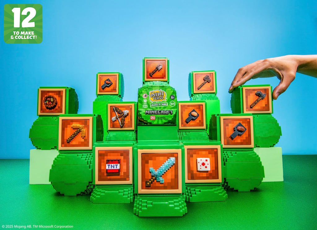 MGA Miniverse Make It Mini Minecraft: Build & Display Mini Replicas (12 Surprises)