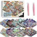 MHBEW DIY 3D Sticker Scene Collection - 10 Sets, 20 Reusable Stickers, Isometric Room Decor for Kids & Adults, City Theme