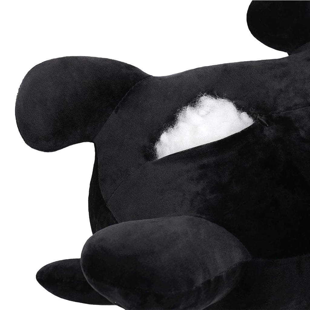 MIAOHAHA 11.8in Plush Cat Pillow - Soft Stuffed Animal Pillow for Kids and Adults, Black Cat