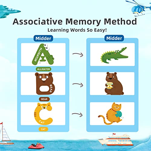 Mideer 26-Piece Large Magnetic Letters for Toddlers 1-3 – Cute Animal Alphabet Magnets for Fridge, Uppercase ABC Learning Toys for Preschool Kids 3-5