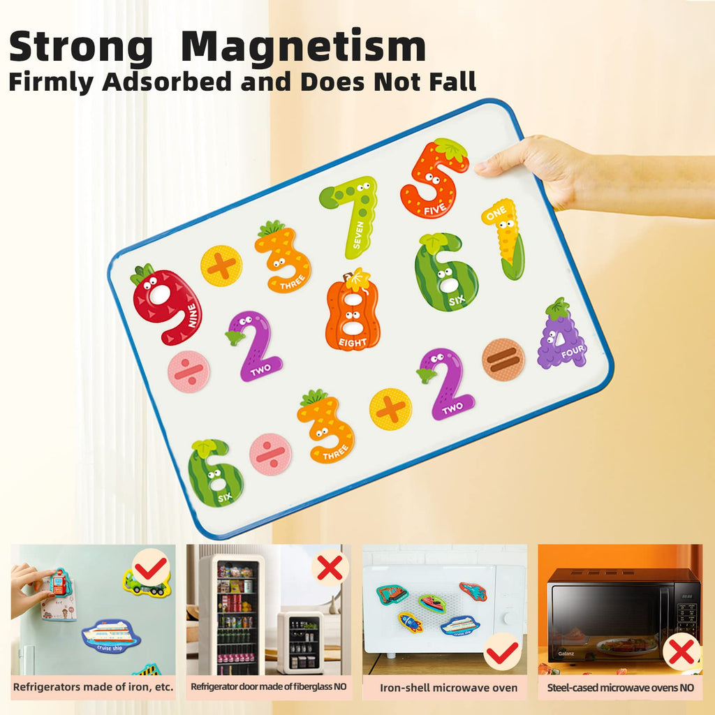 Mideer 26-Piece Large Magnetic Letters for Toddlers 1-3 – Cute Animal Alphabet Magnets for Fridge, Uppercase ABC Learning Toys for Preschool Kids 3-5