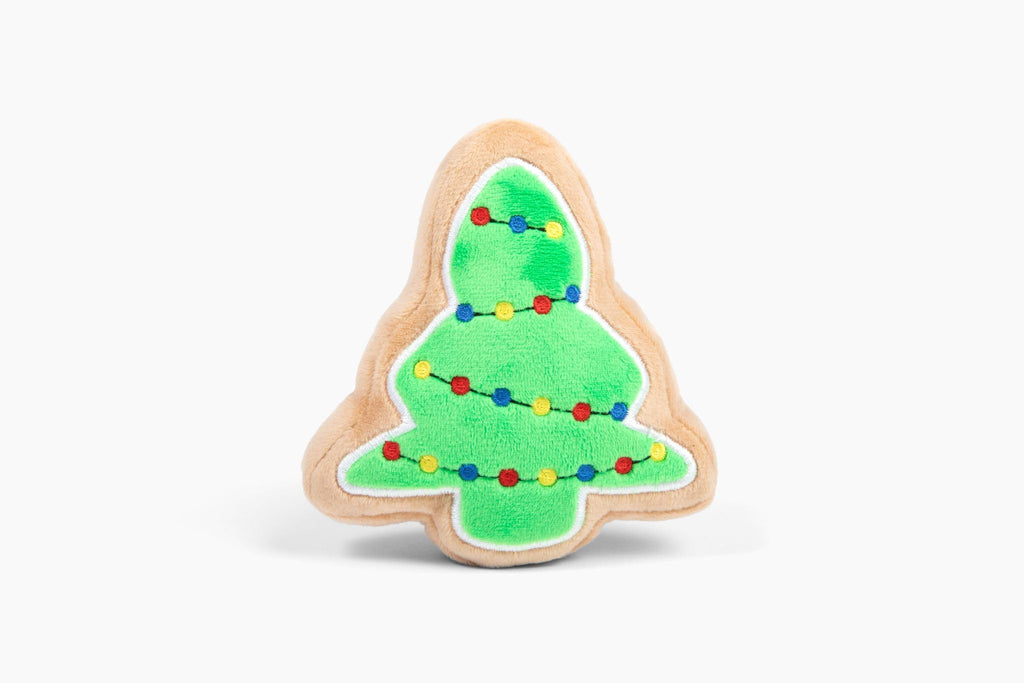 Midlee Christmas Sugar Cookie Plush Dog Toy – Small Festive Squeaky Toy for Dogs