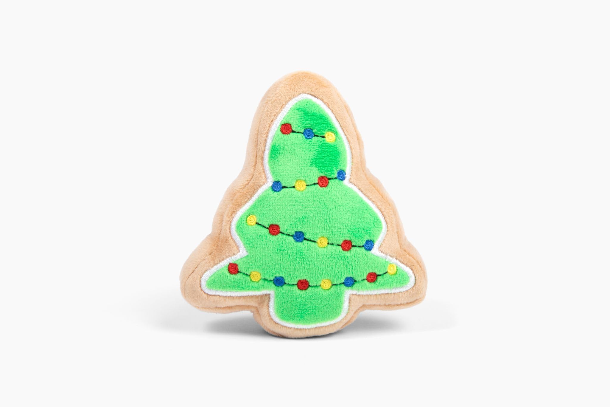 Midlee Christmas Sugar Cookie Plush Dog Toy – Small Festive Squeaky Toy for Dogs