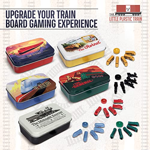 Midnight Express Deluxe Train Set – 48 Plastic Trains & Score Marker for Ticket to Ride