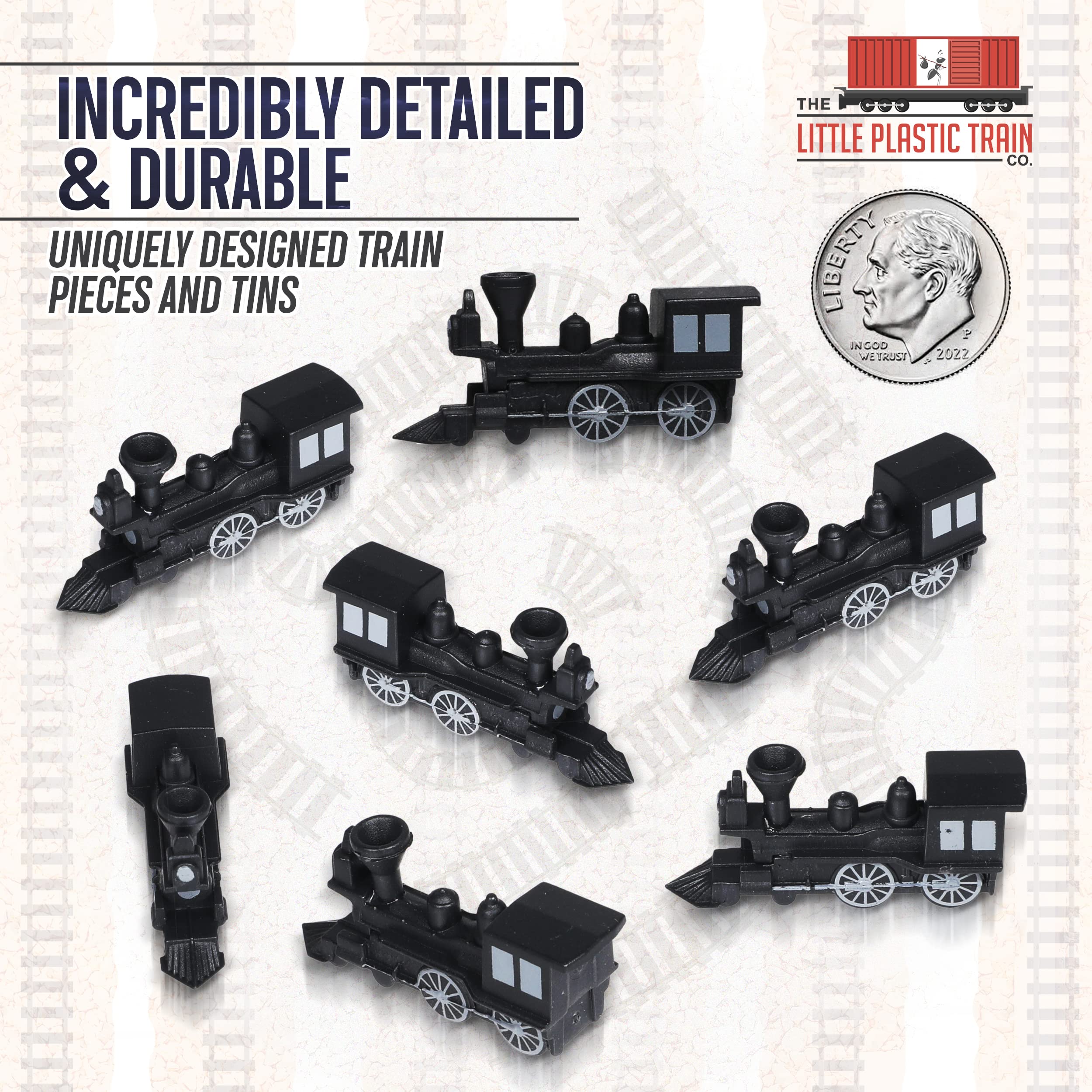 Midnight Express Deluxe Train Set – 48 Plastic Trains & Score Marker for Ticket to Ride