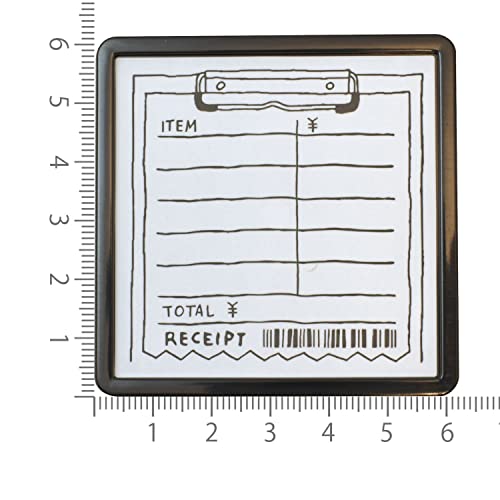 Midori Goat Pattern Stamp – Oil-Based Black Ink, Compact Stamp for Sticky Notes and Journals