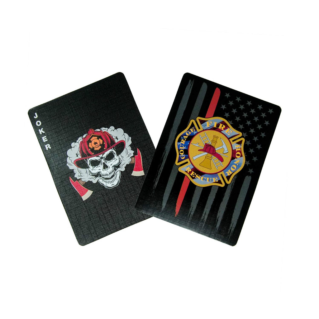 Military Gift Shop Firefighter Playing Cards – Premium Deck of Firefighter-Themed Poker Cards