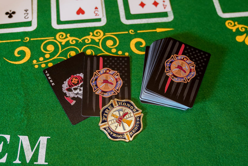 Military Gift Shop Firefighter Playing Cards – Premium Deck of Firefighter-Themed Poker Cards