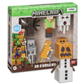Mine Craft 3D Eraser Collector Set - 6-Pack with 12 Iconic Characters (Steve, Creeper, Alex) Officially Licensed