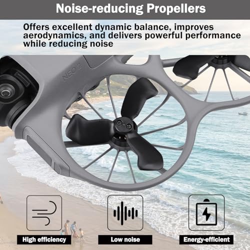 MINGVEN 8-Pack Replacement Propellers for DJI Neo 2 – Low Noise, Impact-Resistant Composite, Includes Screwdriver & Screws