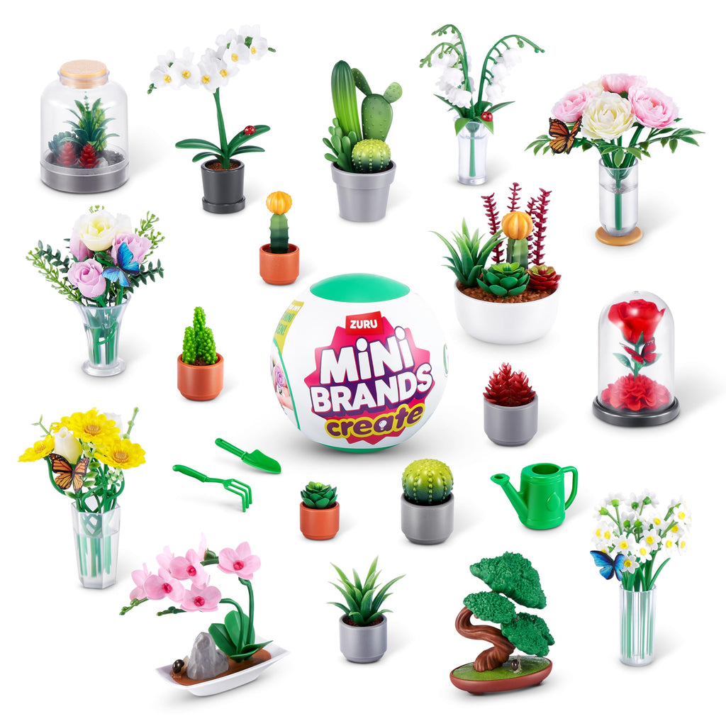 Mini Brands Create Garden Capsule 2-Pack – Build and Collect Over 18 Mini Plants with Scented Surprises