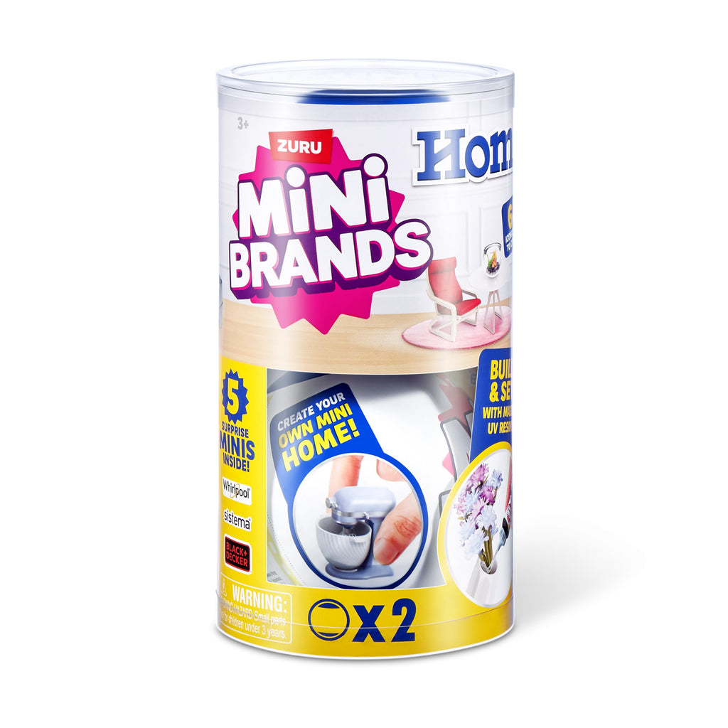 Mini Brands Home 2-Pack by ZURU: Blind Capsules with Collectible Mini Home Brands