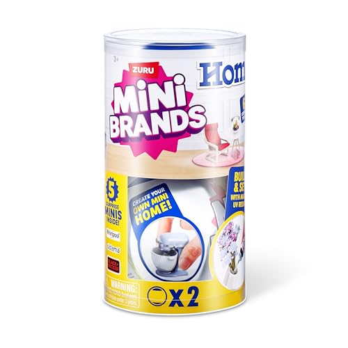 Mini Brands Home 2-Pack by ZURU: Blind Capsules with Collectible Mini Home Brands