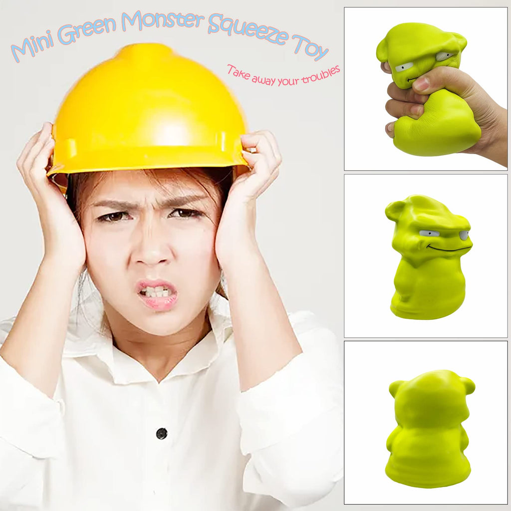 Mini Green Monster Slow Rising Squishy Toy – 4.7" PU Foam Stress Relief for Kids & Adults