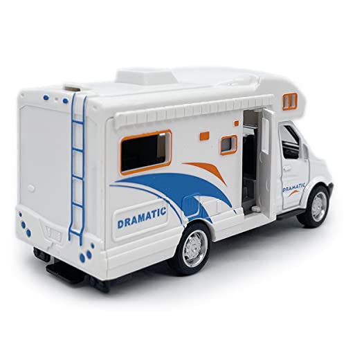 Mini Toy Camper Van RV Diecast Pull Back Car with Opening Roof and Side Door for Boys Age 3-12 - Metanyl