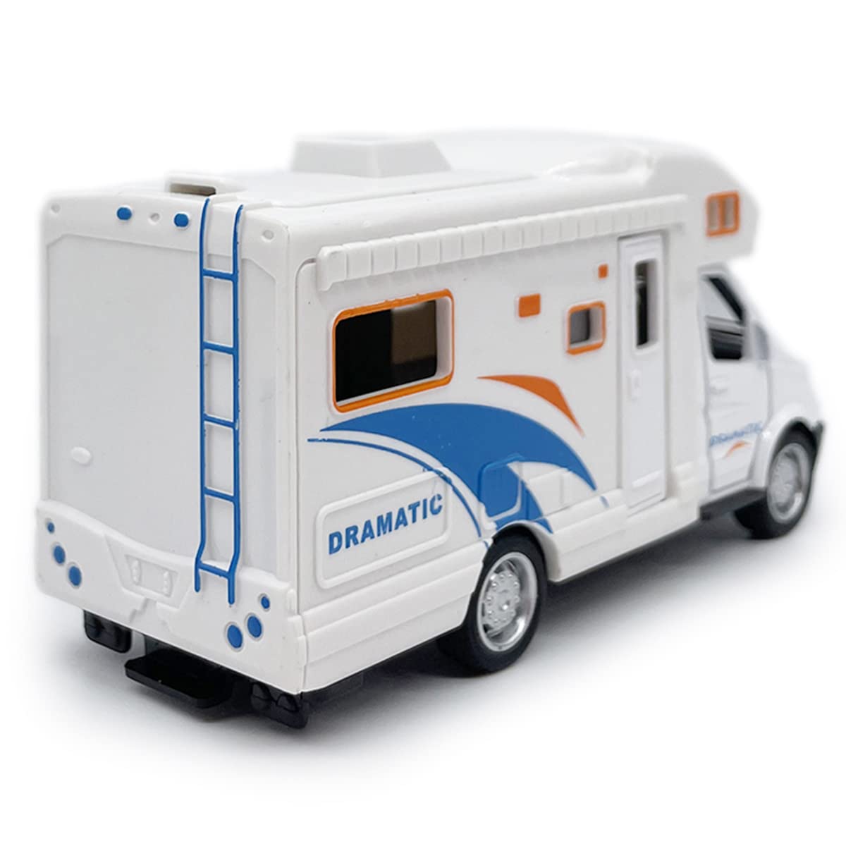 Mini Toy Camper Van RV Diecast Pull Back Car with Opening Roof and Side Door for Boys Age 3-12 - Metanyl