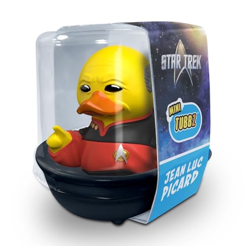 Mini TUBBZ Jean-Luc Picard Collectible Vinyl Rubber Duck – Official Star Trek Duck Figure, About 2 Inches Tall