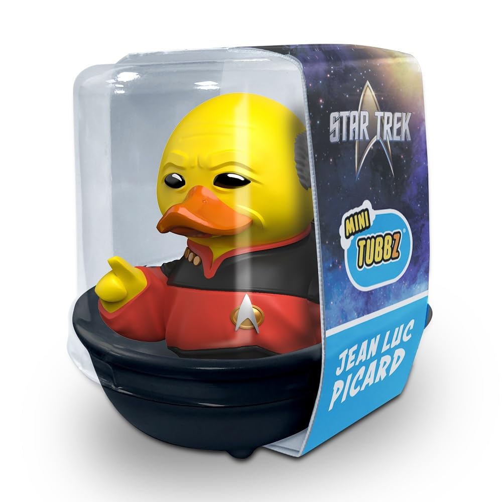 Mini TUBBZ Jean-Luc Picard Collectible Vinyl Rubber Duck – Official Star Trek Duck Figure, About 2 Inches Tall