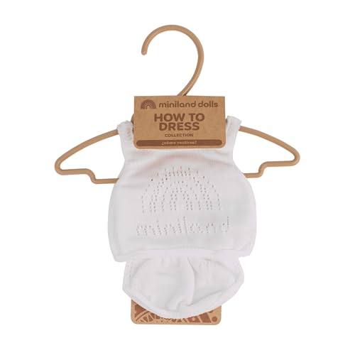 Miniland 2-Piece Doll Underwear Set for 15-Inch Dolls with Hanger