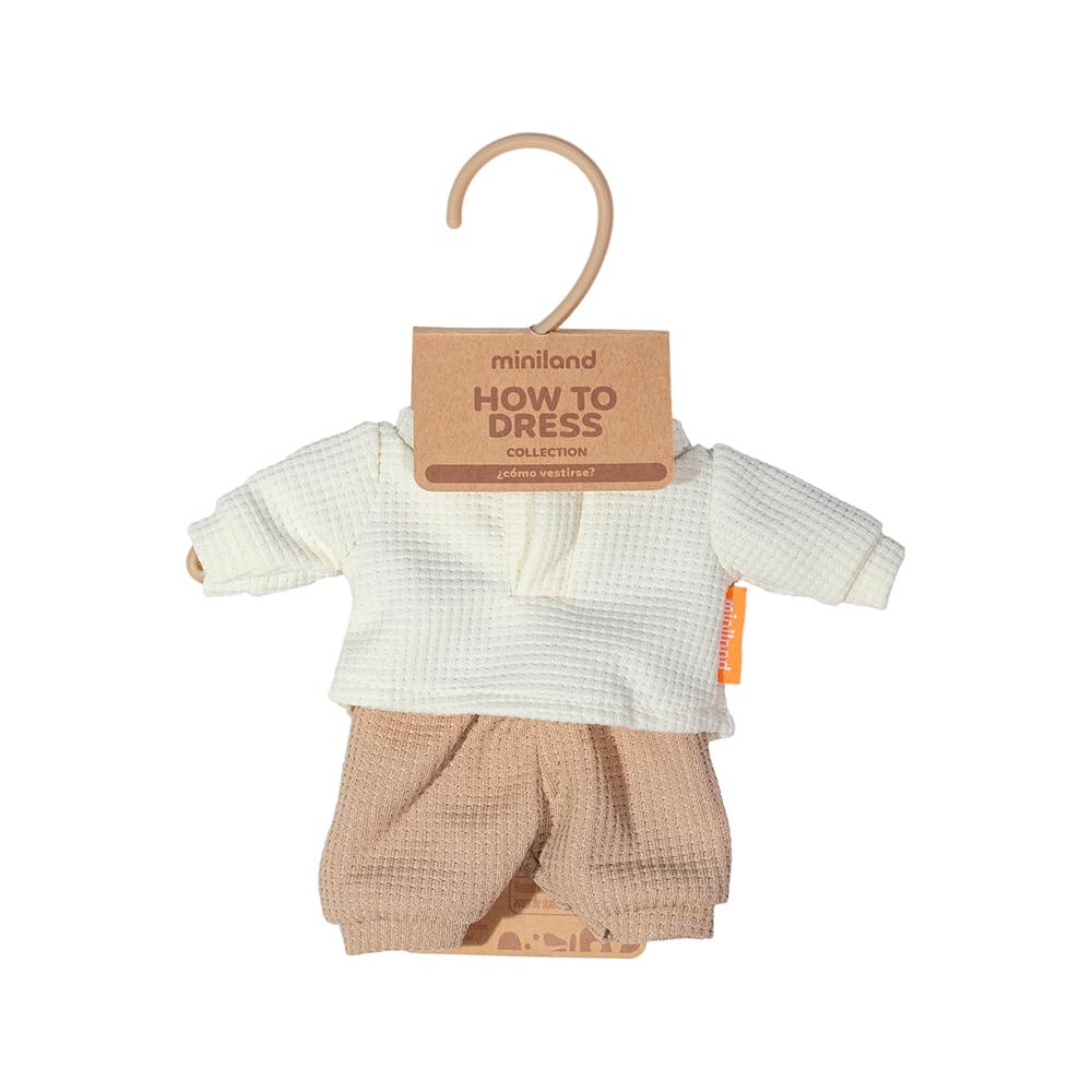 Miniland Doll Clothing Set – Mid-Season T-Shirt and Pants for 8 1/4 Inch Dolls