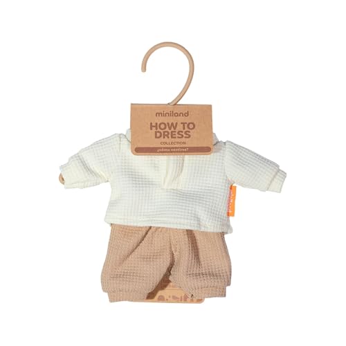 Miniland Doll Clothing Set – Mid-Season T-Shirt and Pants for 8 1/4 Inch Dolls