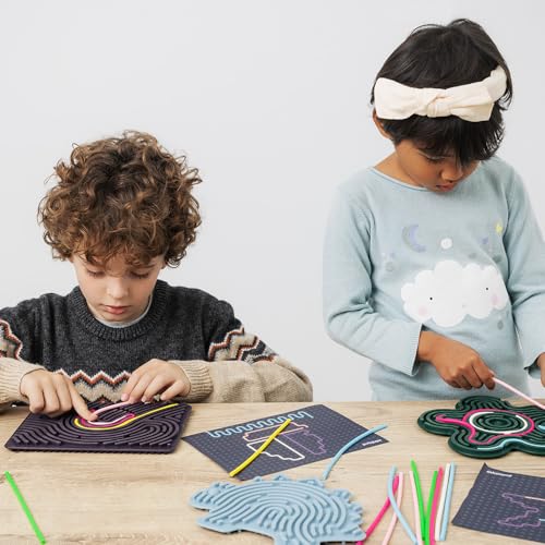 Miniland Flexhetti Star Fidget Toy – Soft Silicone Sensory Toy for Kids 3+ | Double-Sided Travel Game