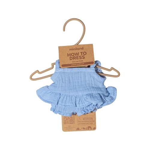 Miniland Summer Dress for 8 1/4-Inch Dolls – Lightweight and Easy to Put On