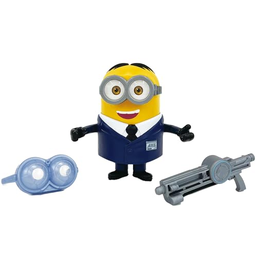 Minions Despicable Me 4 AVL Agent Dave 5.5-Inch Collectible Action Figure with Display Box