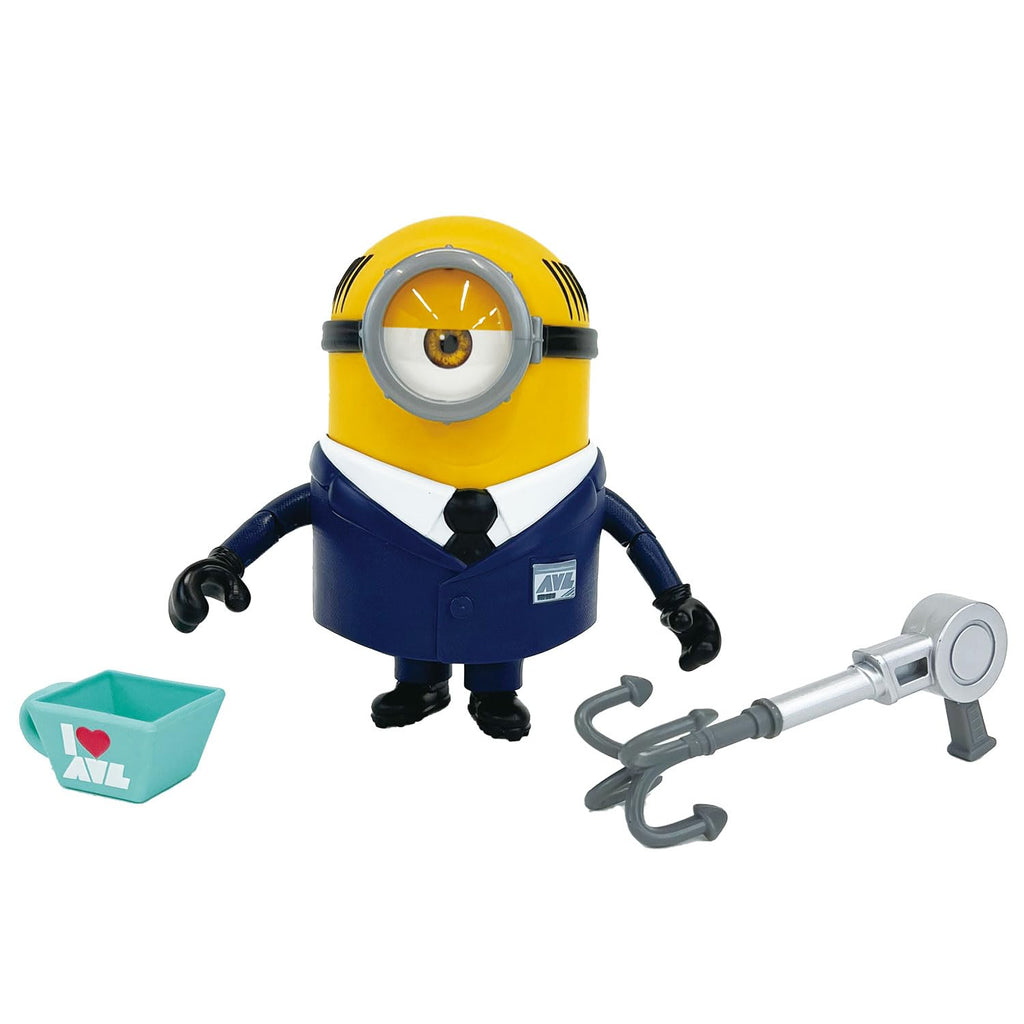 Minions Despicable Me 4 Despicably Deluxe AVL Agent Mel Figure - 5.5 Inch Collectible with Accessories
