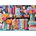 MINIWAN 1000 Piece Book Nook Puzzle for Adults – Floral Books Design, HD Print, 27.5x19.7 Inches
